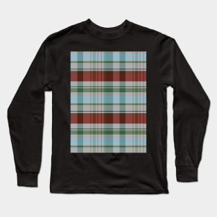 Festive Winter Tartan - Red, Blue, Green, Grey -  Cozy Winter Collection Long Sleeve T-Shirt